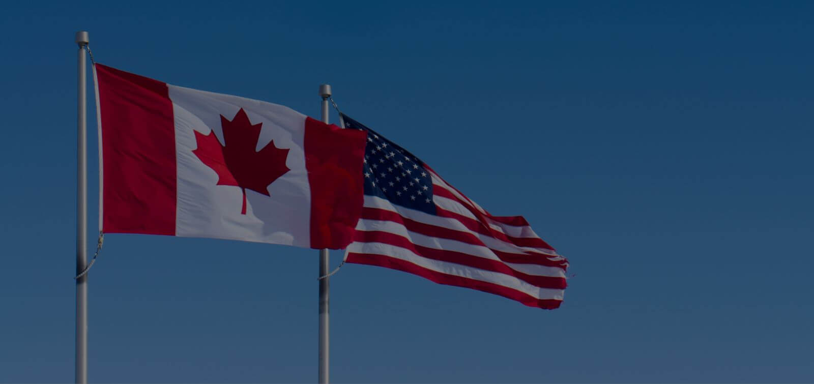 Canada and USA Flag